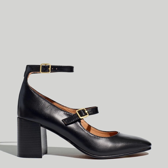 Madewell Shoes - 🖤NEW MADEWELL THE MADDIE HEELED MARYJANE IN BLACK LEATHER 10